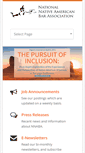 Mobile Screenshot of nativeamericanbar.org
