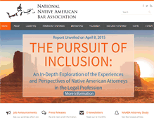 Tablet Screenshot of nativeamericanbar.org